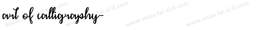 art of calligraphy字体转换